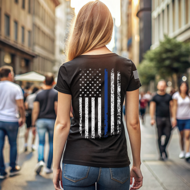 Law enforcement support shirt for women
